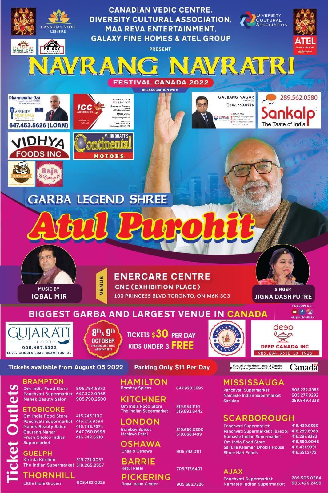 Atul Purohit Garba 2024 Brisbane Erma Odetta