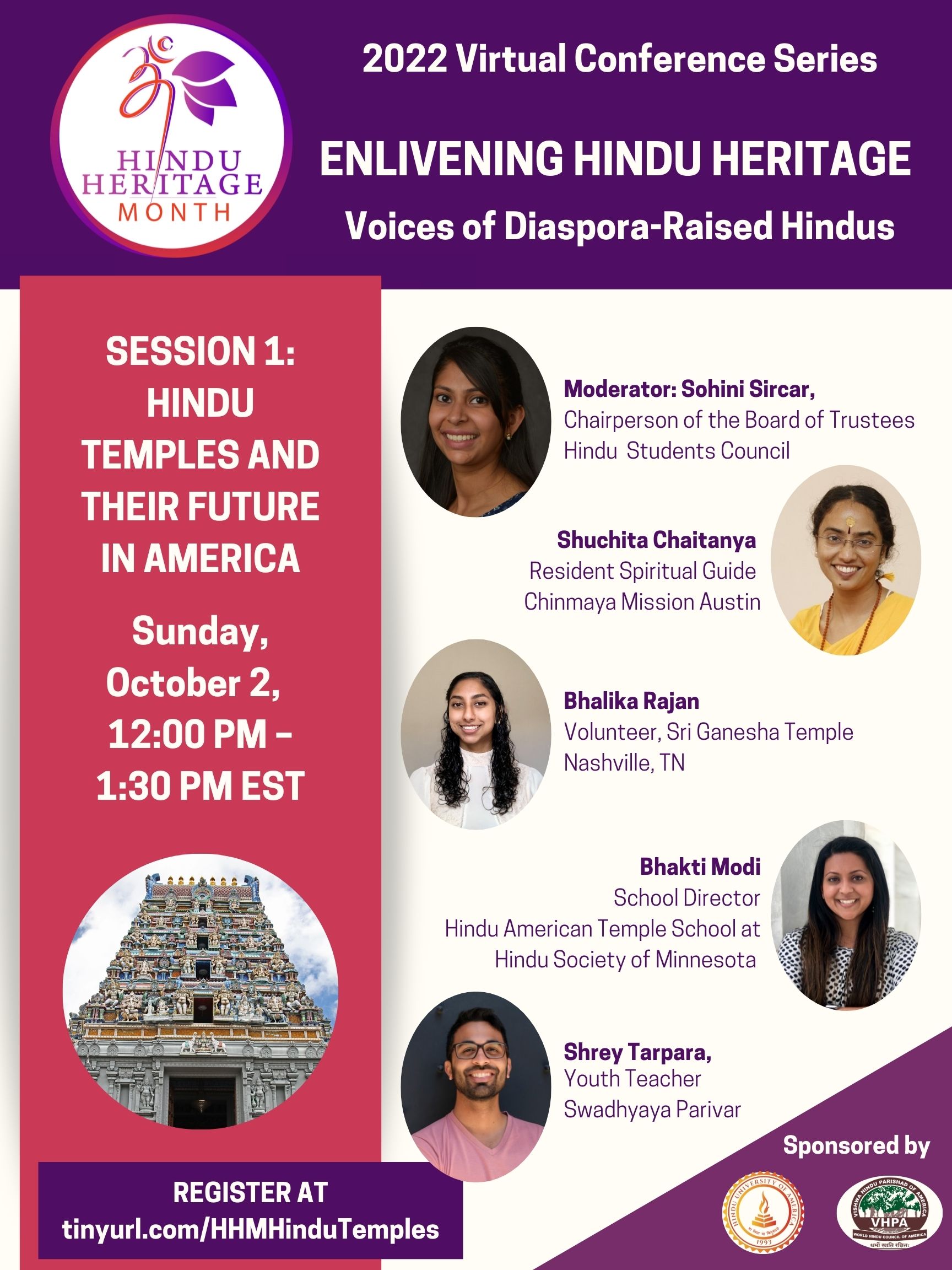 Webinar “HINDU TEMPLES AND THEIR FUTURE IN AMERICA” Session 1 of